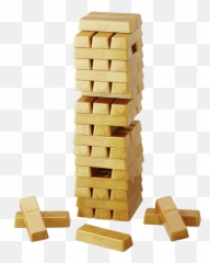 Jenga - Gold New Hasbro 1000g Jenga Gold Png,Jenga Png