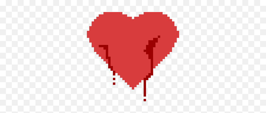 Pixilart - Heart Png,Bleeding Heart Png