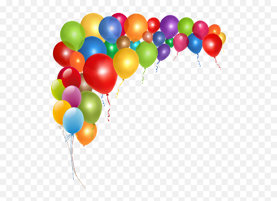 Garland Clipart Balloon Transparent Free - Balloons Clipart Png,Birthday Balloons Transparent Background