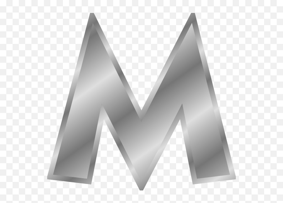 Letters Png 4 Image - Silver Letter M Png,Letters Png