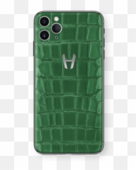 Hadoro Iphone 11 Pro Signature Alligator - Stainless Steel Green Smartphone Png,Alligator Png