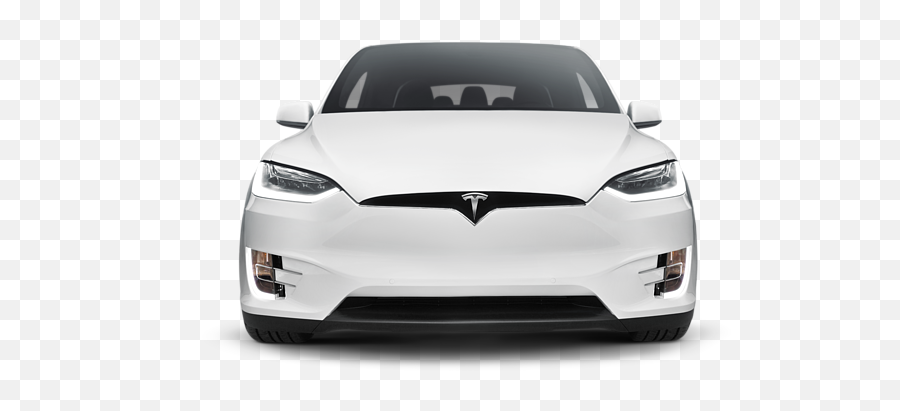 White 2017 Tesla Model X Luxury Suv Electric Car Front Isolated Art Photo Print Tote Bag - Tesla Model X Front Png,Car Front Png