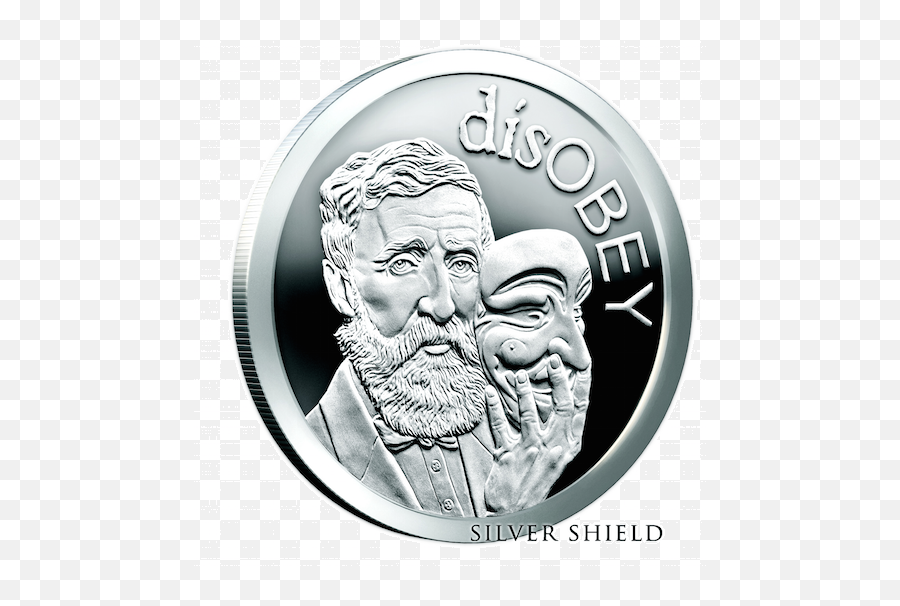 2017 Silver Shield Thoreau - Disobey Series Silver Shield Coins Png,Silver Shield Png
