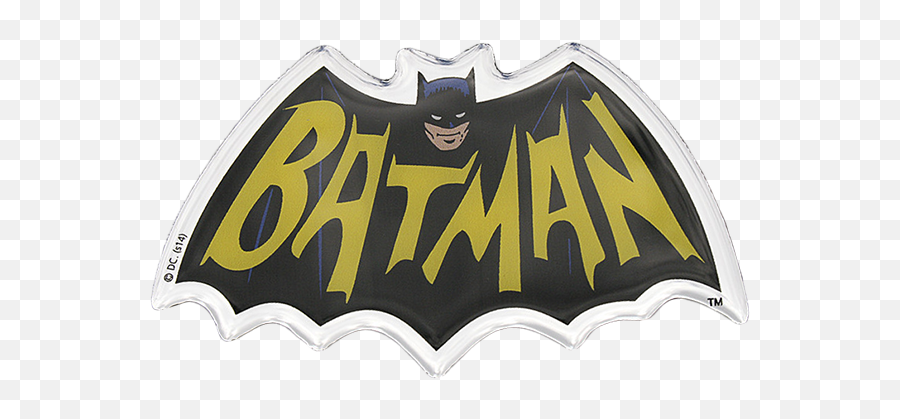 Batman - Batman 1966 Logo Lensed Fan Emblem By Fan Emblems Clip Art Png,Pictures Of Batman Logos