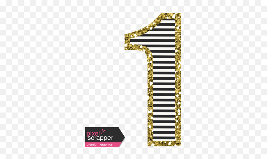 Baby - Number 1 Bling Graphic By Melo Vrijhof Number One With Glitter Png,Glitter Border Png