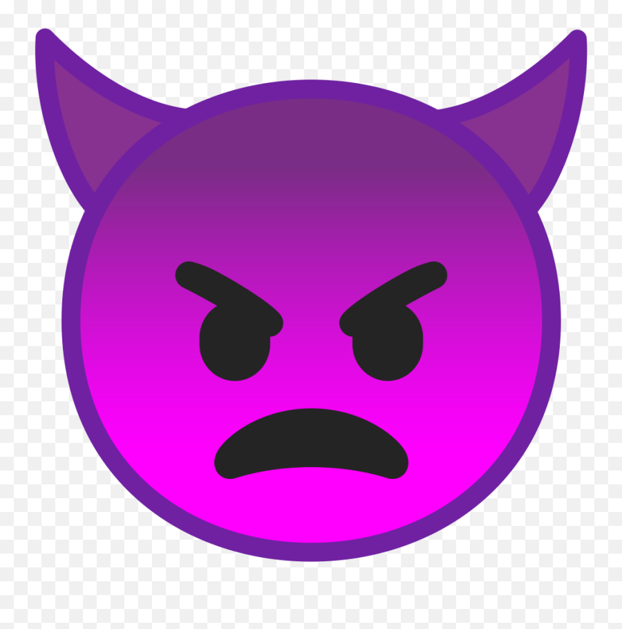 Angry Face With Horns Emoji Png