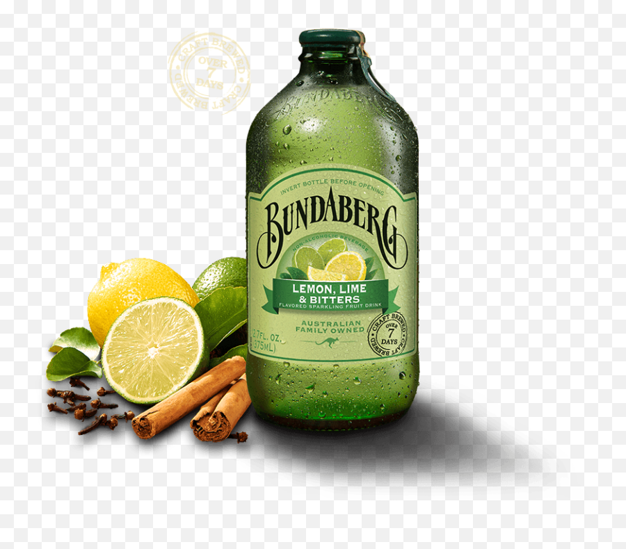 Lemon Lime Bitters - Bundaberg Lemon Lime Bitters 375ml Png,Limes Png