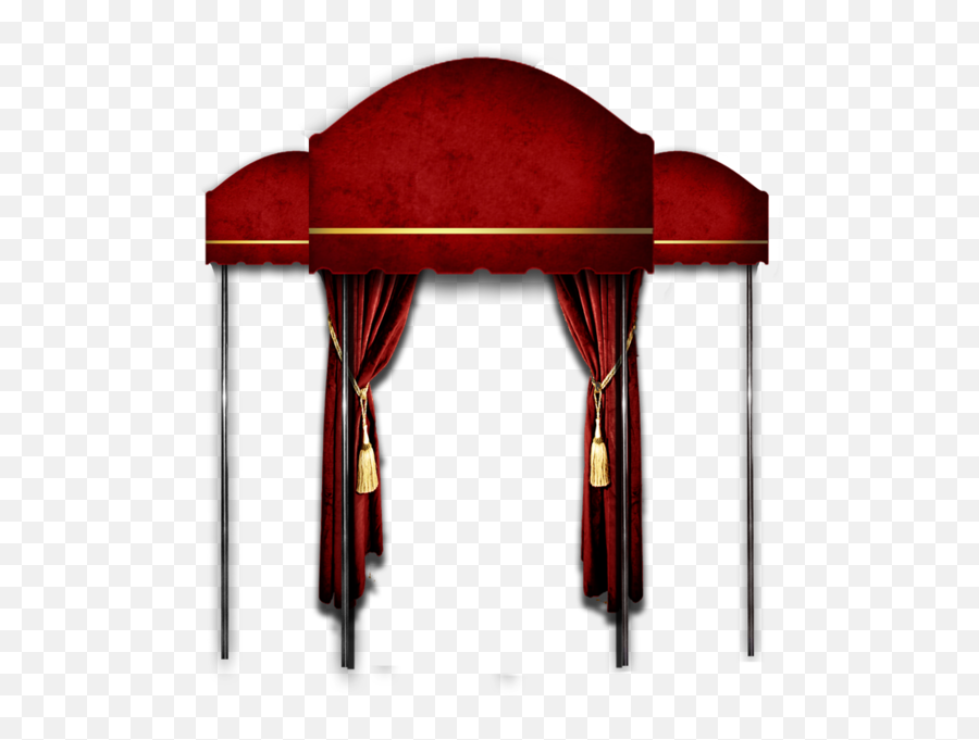 Red Curtain And Canopy Entrance - Red Curtain For Canopy Png,Red Curtain Png