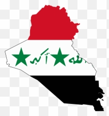 Flag Map Of Iraq Occupied Kuwait - Iraq Flag Map Png,Gunfire Png
