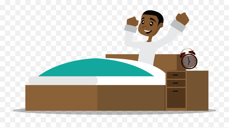 Download Free Png Happy - Peoplebed505654006 Dlpngcom People Getting Out Of Bed Cartoon,Happy People Png