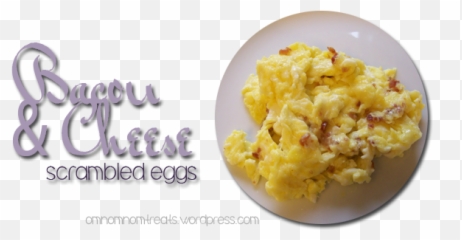 Bacon And Cheese Scrambled Eggs Om Nom - Eats U0026 Treats Mashed Potato Png,Scrambled Eggs Png
