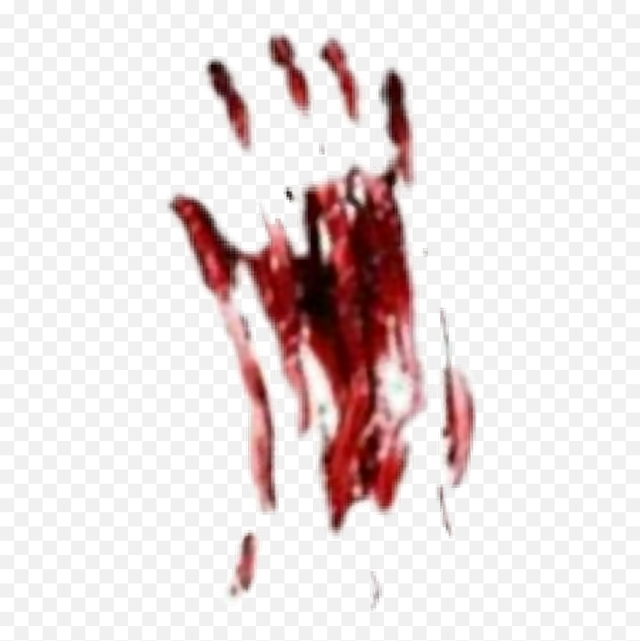 Blood Bloody Handprint Halloween Scary Creepy - Illustration Bloody Handprint Transparent Background Png,Creepy Transparent