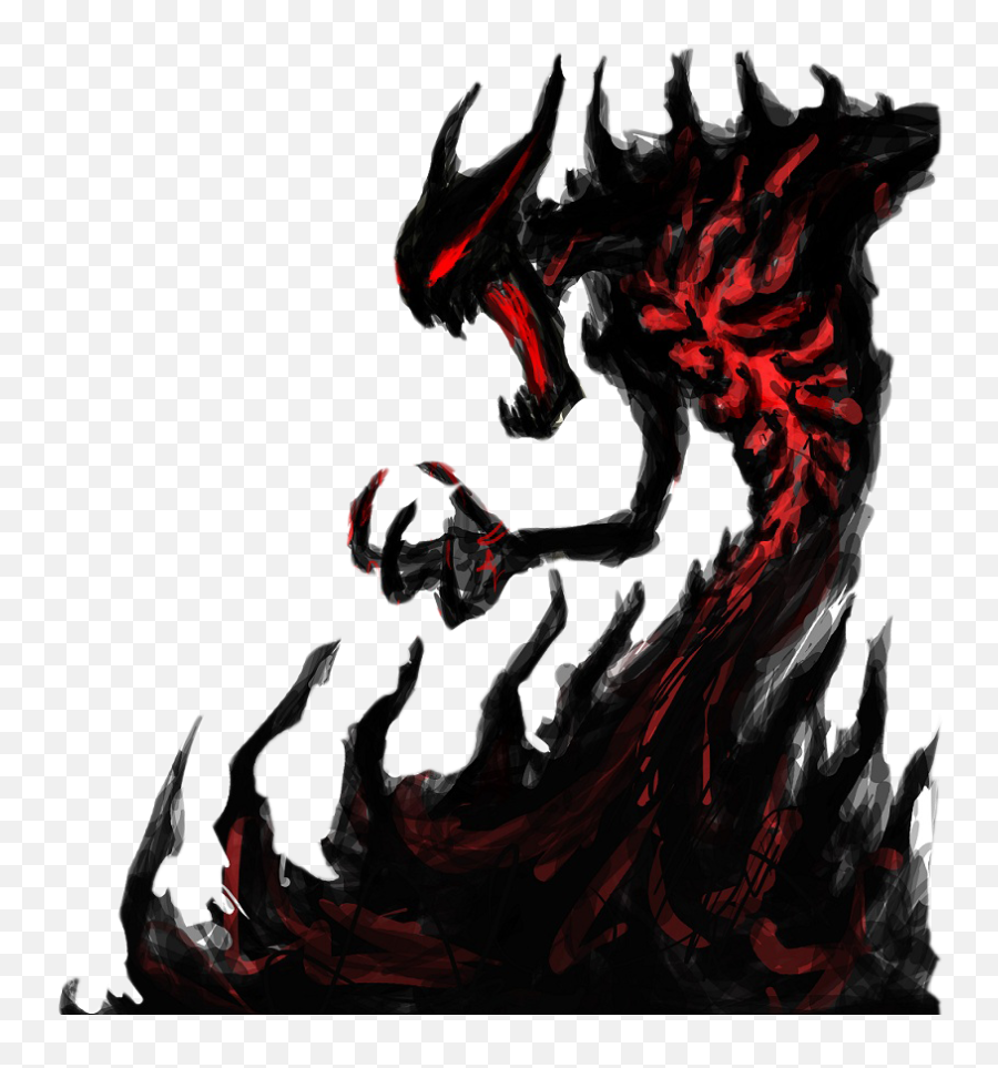 Drawing Shadow person Monster Art monster fictional Character painting  png  PNGEgg