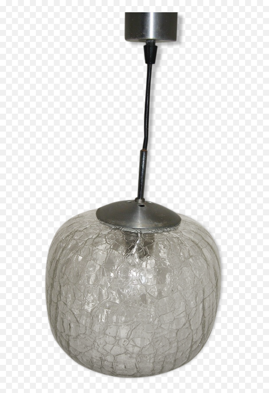 Hanging Lamp In Cracked Glass - Glass And Crystal Transparent Worn Vintage 2guwj5et Lampshade Png,Cracked Glass Transparent Png