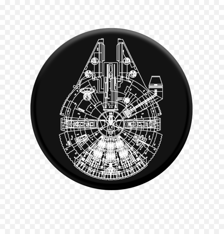 Popsockets Aluminium Millennium Falcon - Star Wars Millennium Falcon Design Png,Millennium Falcon Png