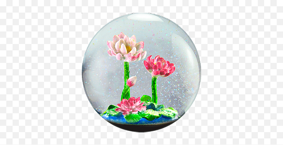 Download Flower Snow Globe - Flowers In Snow Globes Full Beautiful Flowers In Snow Globes Png,Snowglobe Png