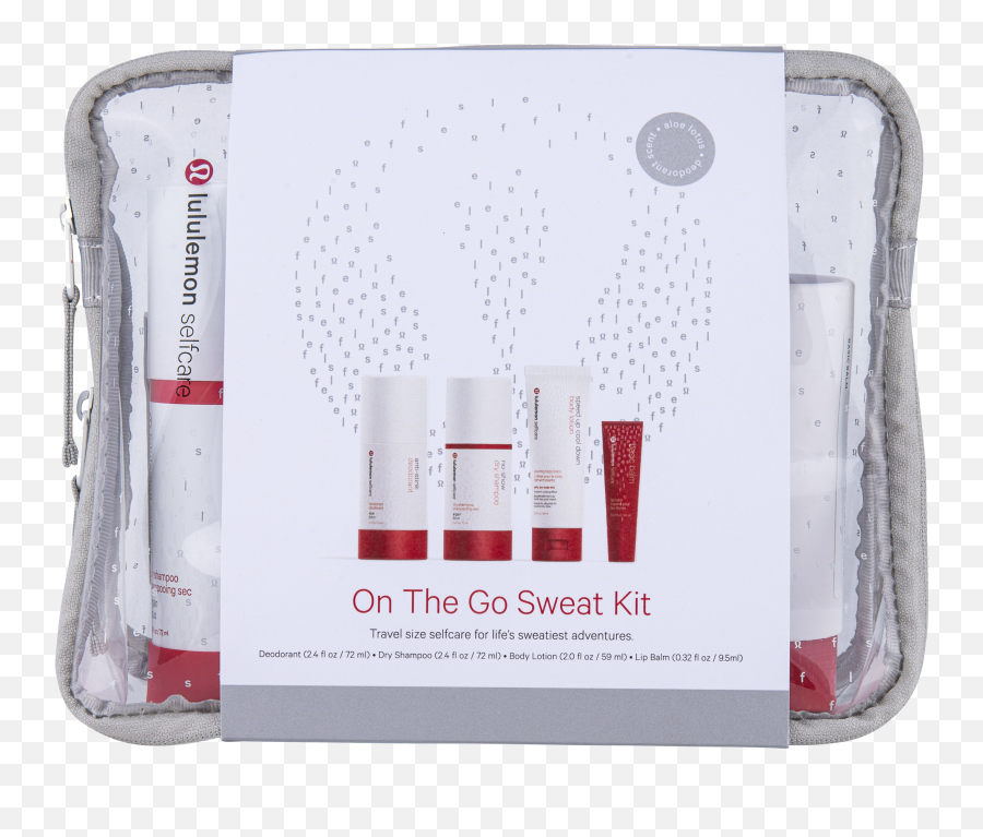 On The Go Sweat Kit Aloe Lotus - Portable Png,Lululemon Logo Png