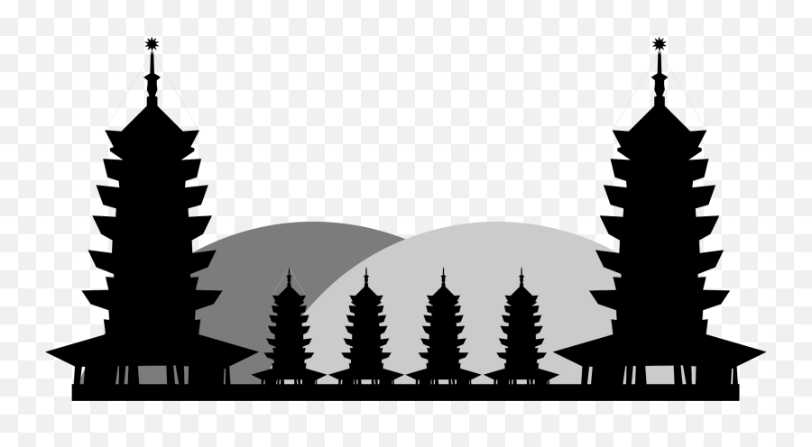 Buildingsilhouettemonochrome Photography Png Clipart - Bali Temple Vector Png,Building Silhouette Png