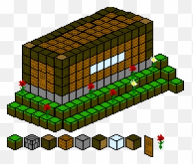Minecraft House Pixel Art Maker - Stone Bricks png