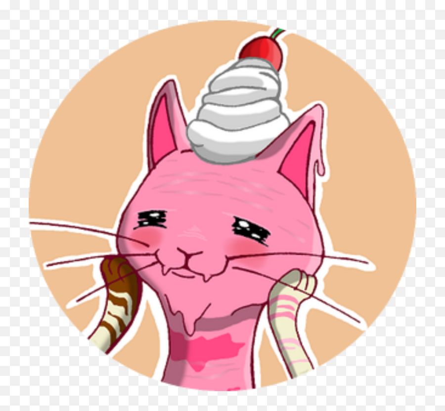 Whiskers Cat Line Art Dog Whipped Cream - Cat Yawns Ice Cream Png,Cat Lineart Transparent