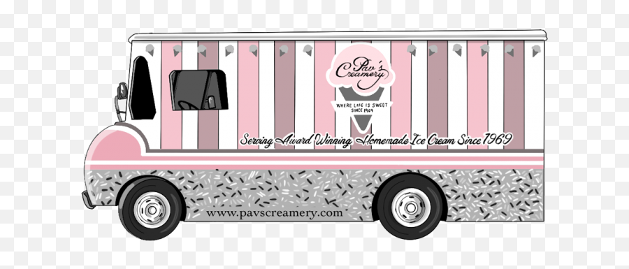 Pavu0027s Creamery - Commercial Vehicle Png,Ice Cream Truck Png