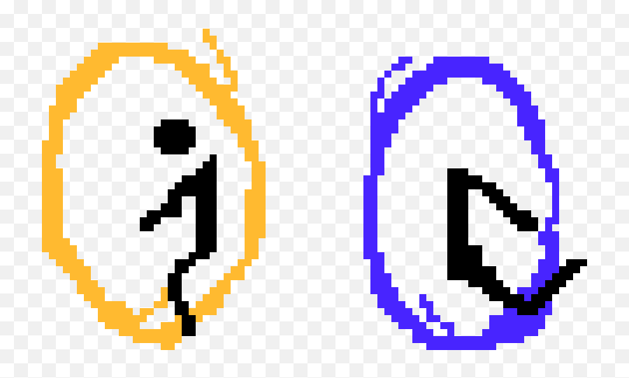 Portal 2 Pixel Art Maker - Dot Png,Portal 2 Logo Png
