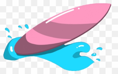 Top Surfing Stickers For Android U0026 Ios Gfycat - Surfboard On Wave Clipart png
