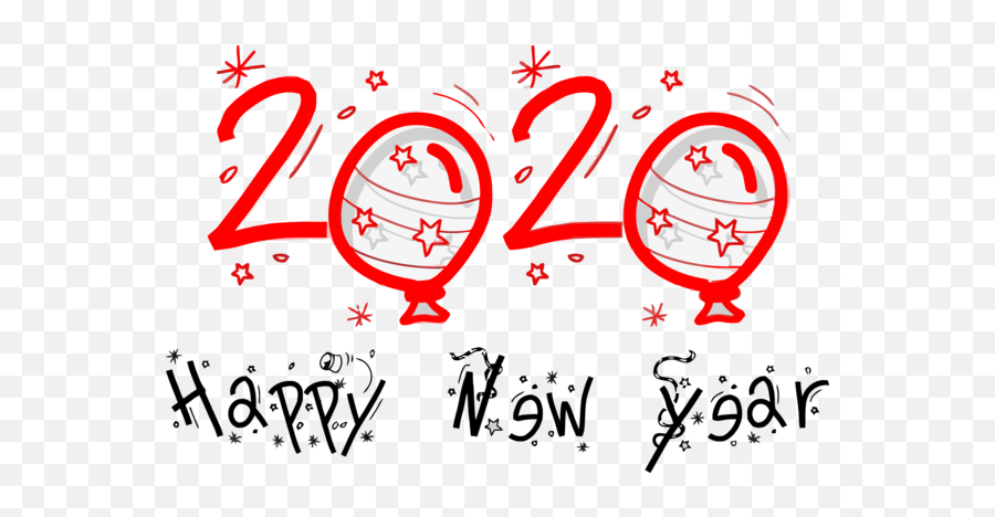 New - Year Text Red Font For Happy New Year 2020 For New Year Happy New Year 2020 Png,Happy New Year 2020 Png