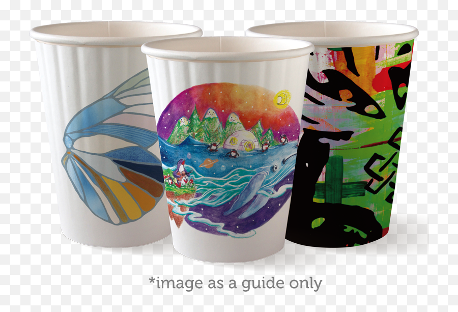 Biocup 12oz Art Series Double Wall Cup - Flowerpot Png,Double Cup Png