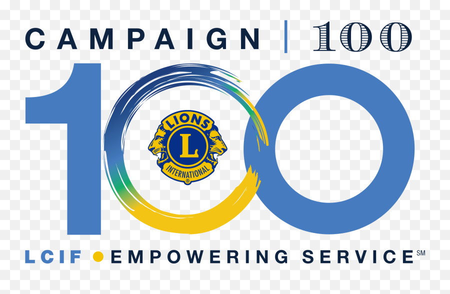 Logos Et Emblèmes Le Lions Clubs International - Lions Club International Campaign 100 Png,Lions Logo Png