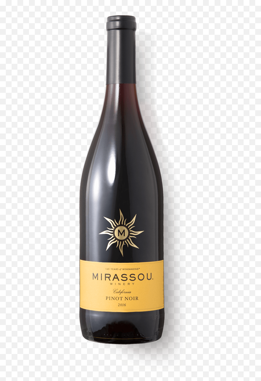 Pinot Noir Mirassou Wines - Glass Bottle Png,Wine Transparent