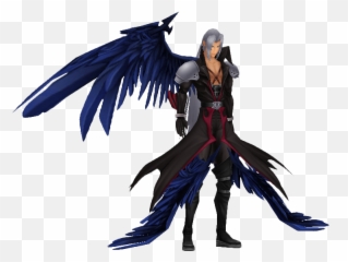 Final Fantasy Vii Remake New Key Visual - Sephiroth Wing Kingdom Hearts Png,Sephiroth Png