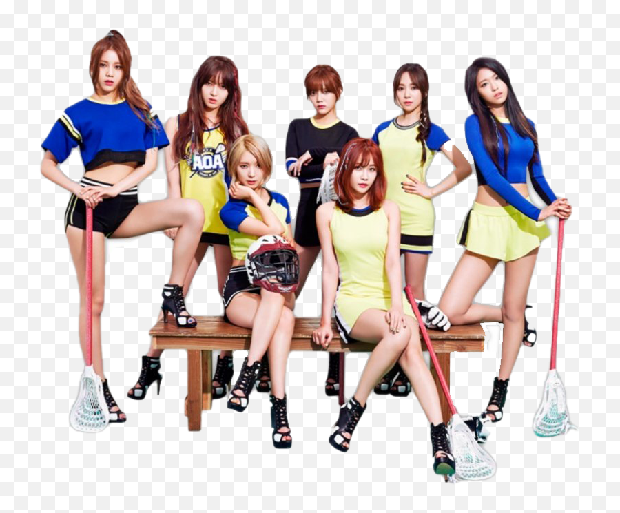 Aoa Girl Group Png Image - Heart Attack Album Aoa,Girl Sitting Png