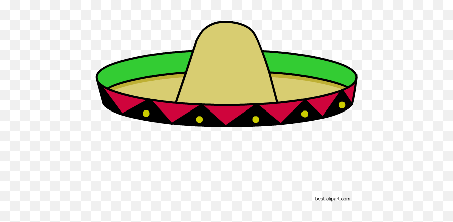 Free Mexican Clip Art Images And Illustrations - Transparent Background Sobrero Hat To Color Png,Mexican Hat Png
