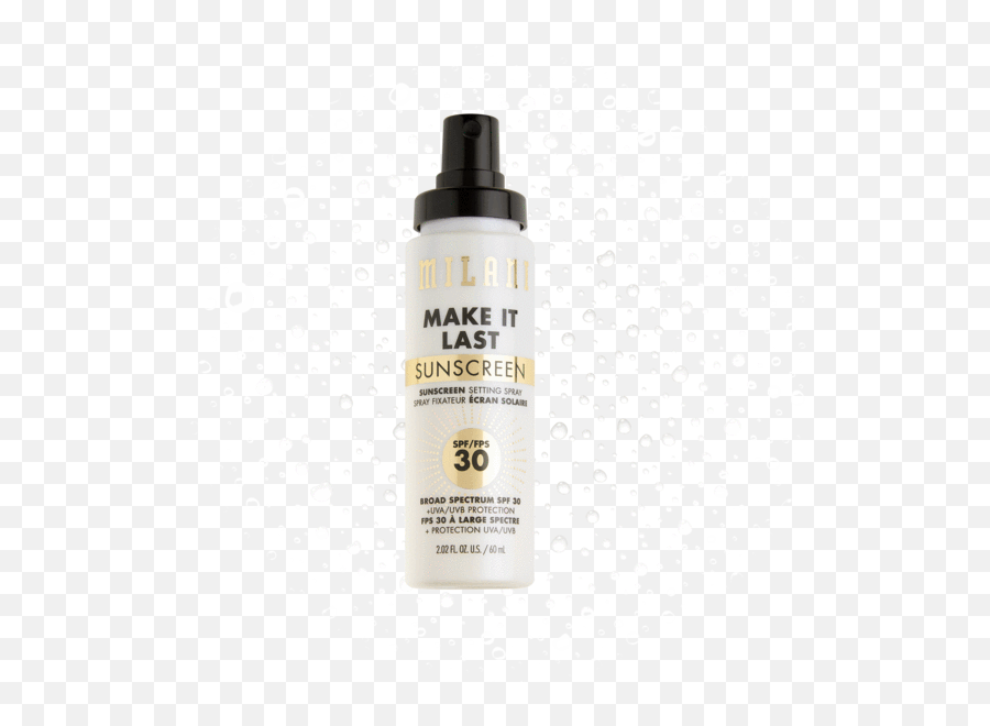 Last Sunscreen Setting Spray Spf 30 - Milani Make It Last Sunscreen Setting Spray Spf 30 Png,Color Icon Bronzer Spf 15