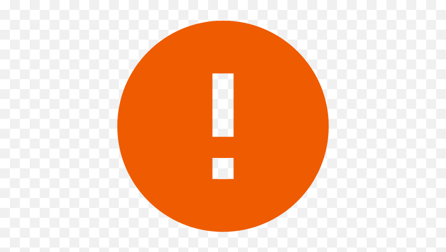 Orange Warning Symbol Png Exclamation Mark - Euston Railway Station,Exclamation Mark Icon Png