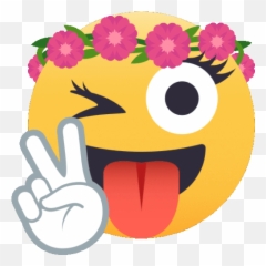 Wink Sweet N Sassy Sticker - Joypixels Bleh Emoji png