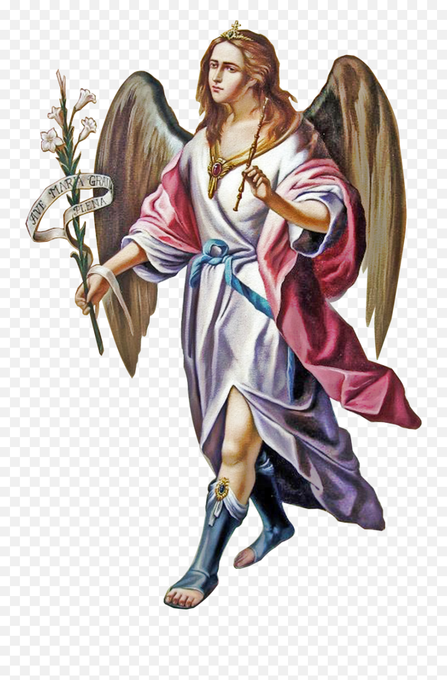 Clip Library Archangel Drawing - St Gabriel The Archangel Png,Archangel Png