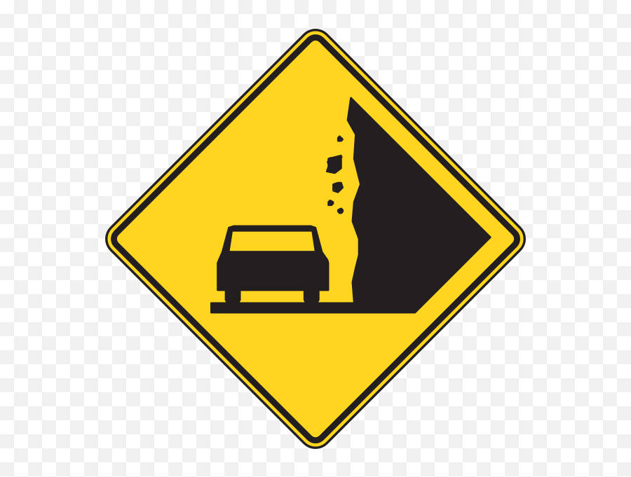 Rock Clipart Png - Caution Falling Rock Sign,Rock Clipart Transparent