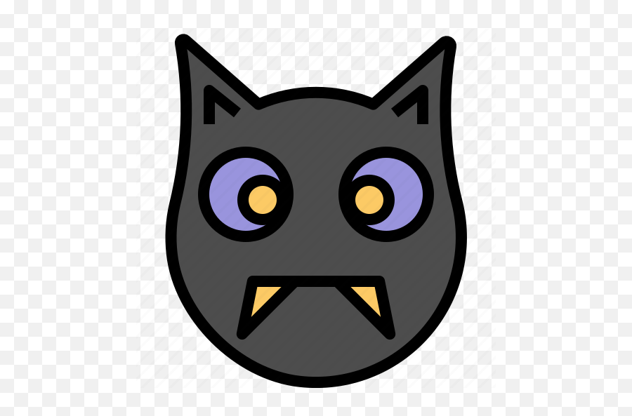 Bat Cartoon Cute Halloween Vampire Icon - Download On Happy Png,Cute Bat Icon