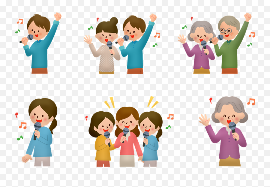 People Singing Karaoke Couples - Free Im 466658 Png Imagens De Pessoas Cantando,Karaoke Png