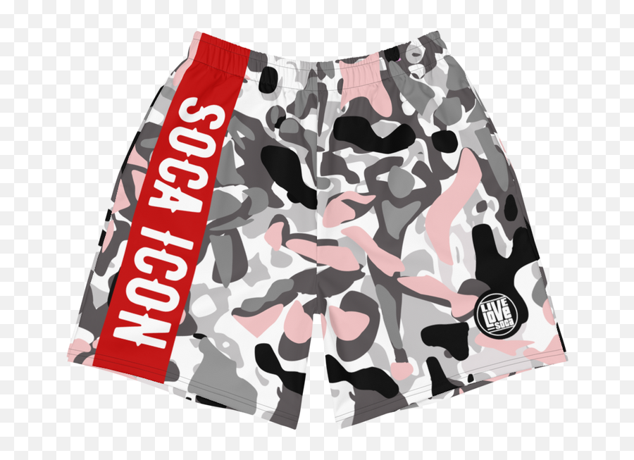 Endless Summer 21 Soca Icon Camo Mens Grey - Pink Shorts Bermuda Shorts Png,Icon Boxer Shorts