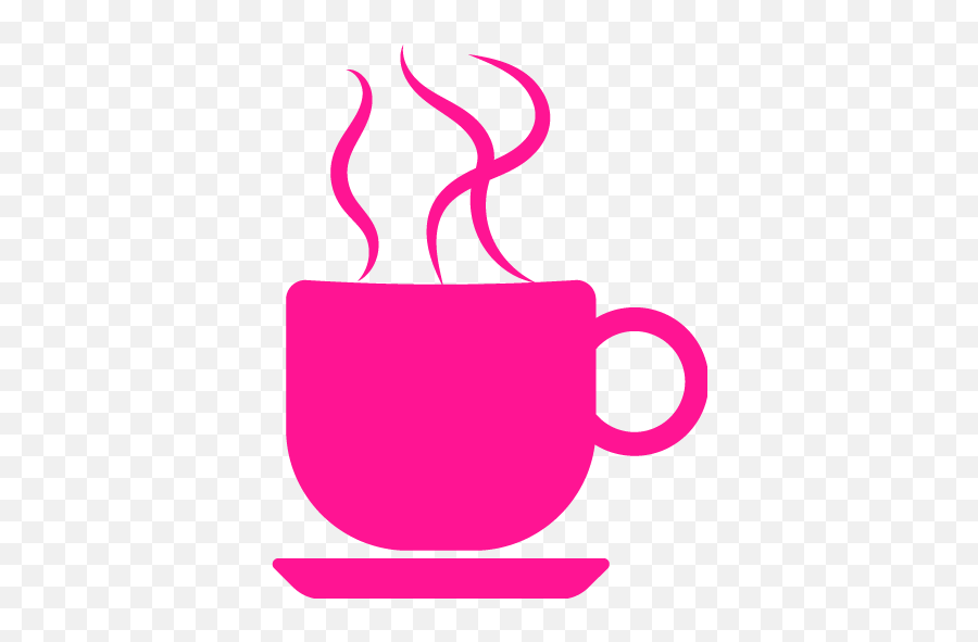 Deep Pink Coffee 6 Icon - Free Deep Pink Coffee Icons Png,Coffee Cup Icon Free