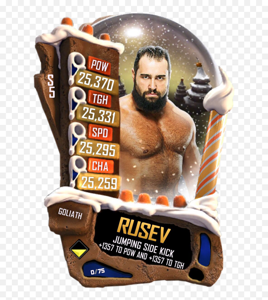 Rusev - Barechested Png Download Original Size Png Image Uncommon Wwe Supercard,Rusev Png