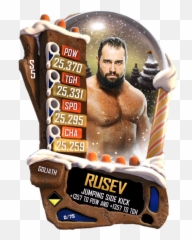 Rusev - Barechested Png Download Original Size Png Image Uncommon Wwe Supercard,Rusev Png