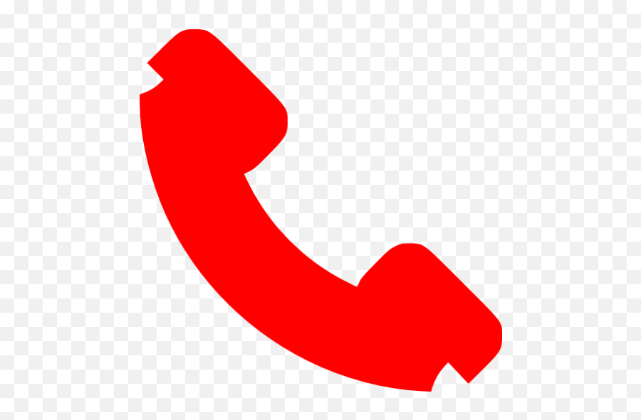 Red Phone Icon - Red Call Icon Png,Phone Icon Png Transparent