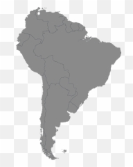 Download Hd Chile In South America Map Transparent Png Image - South America Map Transparent,Chile Png