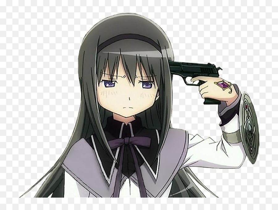 Anime Girl Holding Gun Png - Anime Gun To Head,Holding Gun Png
