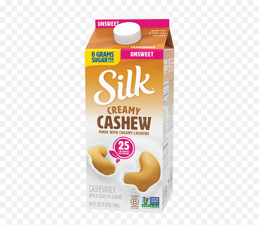 Unsweet Cashewmilk - Silk Cashew Milk Png,Cashew Png