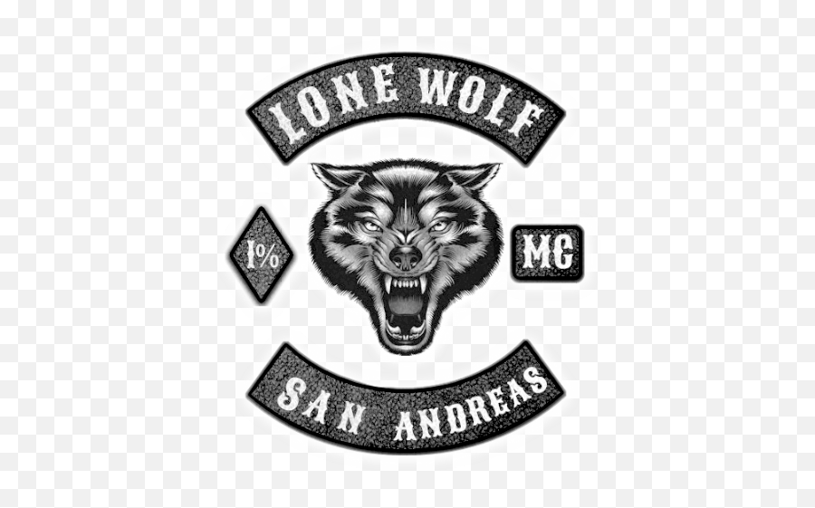 Download Hd Lone Wolf Mc - Alpha Wolf Beach Towel Motorcycle Club San Andreas Patch Png,Towel Png